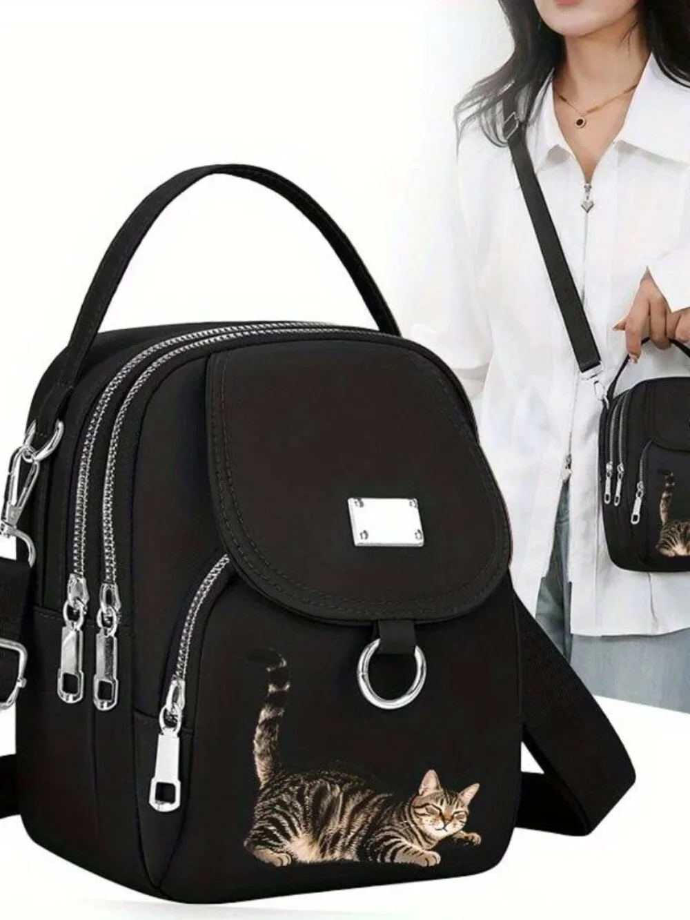 Messenger Bag Crossbody Shoulder Bag Neutral Outer Bag
